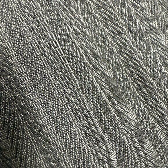 Zanella Dress Shirt Made in Italy Herringbone Black Cotton Large - Picture 5 of 9